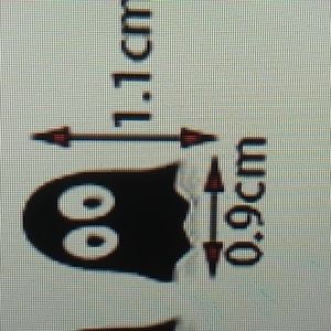 Halloween earrings Enamal Ghosts in White & Black Hypoallergenic